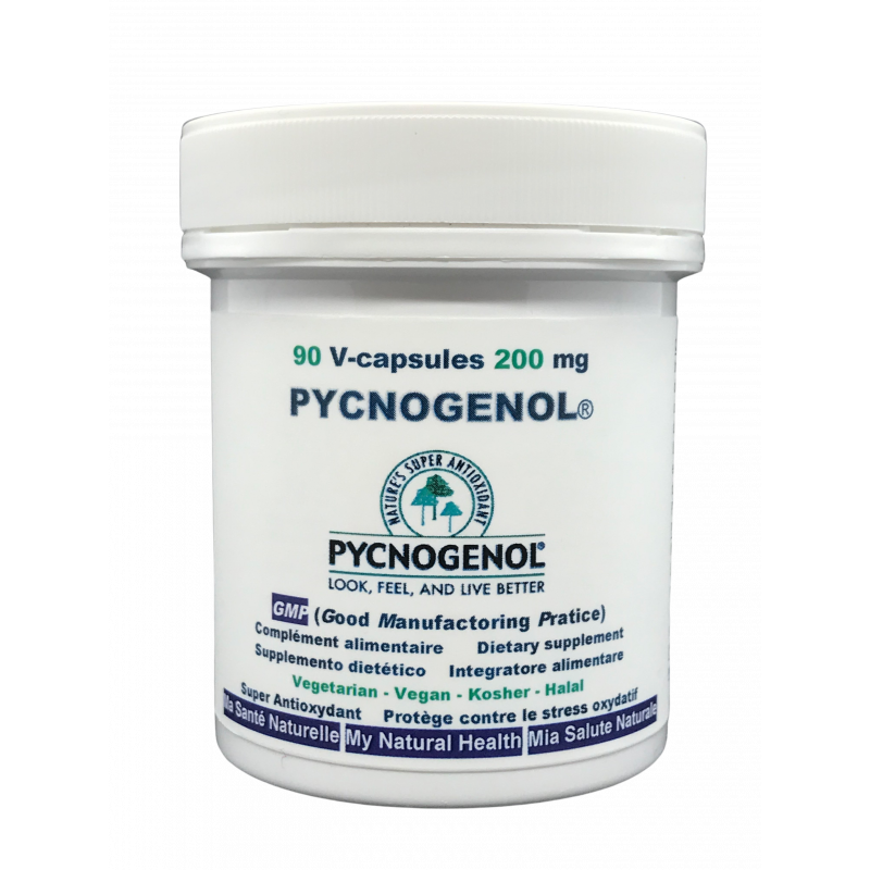 PYCNOGÉNOL200 mg (par capsule) 90 capsules végétales (dosage oiu 3 à 6